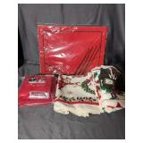 Holiday Table Linens and Bath Towels Featuring St.