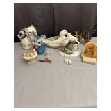 Collection of Animal Figurines Planters and Religi
