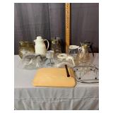 Mid-Century Glass Coffee Carafes Pitchers and Wood