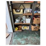 Utility Shelving Contents Including Appliances Can