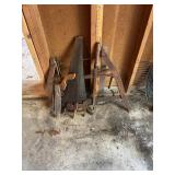 Antique Woodworking Hand Saws Buck Saw and Measuri