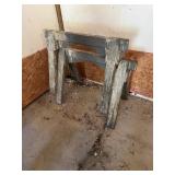 Pair of Heavy Duty Wooden Sawhorses Carpentry Stan