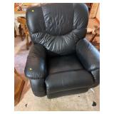 La-Z-Boy Navy Leather Rocker Recliner Armchair