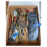 Assorted Hand Tools Screwdrivers Stanley Scraper T