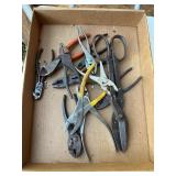 Assorted Hand Tools Pliers Cutters Tin Snips Lot