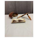 Antique Wooden Stereoscope Viewer Parts and Stereo
