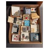 Assorted Costume Jewelry Lot with Earrings Brooche