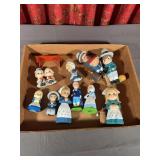 Painted Pilgrim and Thanksgiving Themed Figurines