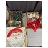 Holiday Decor Collection Featuring Ceramic Santa F