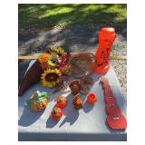 Fall and Thanksgiving Decor with Blow Mold and Cor