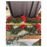 Pre-Lit Artificial Holiday Pine Garlands with Fros