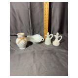 Fenton White Hobnail Milk Glass Miniature Cruets V