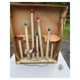 Vintage Christmas 7 Light Candolier Electric Cande