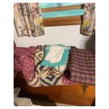 Assorted Handcrafted Patchwork Quilts and Crochet