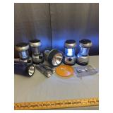 Assorted Dual-Powered LED Camping Lanterns and Por