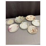 Antique Porcelain and Ironstone Dishes Including A