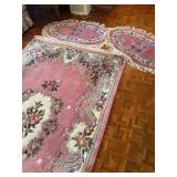 Chinese Aubusson Style Wool Area Rug with Matching