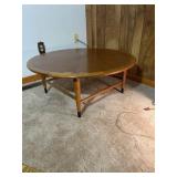 Mid Century Modern Lane Acclaim Walnut Round Coffe