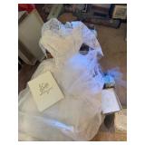 Bridal Gown with Lounette Veil Headpiece and Keeps