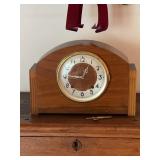 Plymouth Tambour Mantel Clock With Double Ended Br