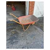 Single Wheel Steel Basin Garden Wheelbarrow with R