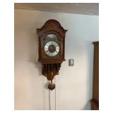Colonial of Zeeland Oak Three Weight Wall Clock