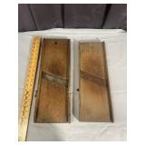 Antique Wooden Kraut Cutters Mandoline Slicers Pai