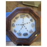 Framed Native American Arrowhead Collection In Oct