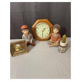 Daniel Dakota Quartz Clock Ceramic Figurines Frame