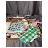Assorted Patterned Textiles Aprons and Decorative