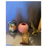 Eclectic Home Decor Lot Ceramic Turkey Planter Bra