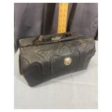 Antique Embossed Leather Doctor Style Framed Glads