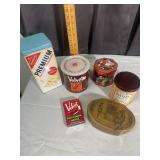 Antique Advertising Tins Including Velvet Tobacco