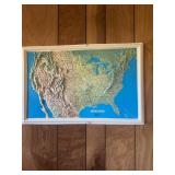 Hubbard Scientific 3D Raised Relief Topographic Ma