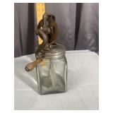 Antique Hand Crank Glass Butter Churn One Quart 52