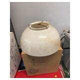 Large Opaque Glass Dome Lamp Shade with Spider Fit