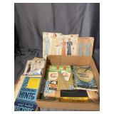 Mid-Century Sewing Patterns Cookbooks and Needlewo