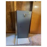 Metal Storage Cabinet with Top Bin and Locking Low