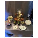 Assorted Candleholders Hurricane Glass Peg Votives