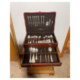 Silver Plate Flatware Service with Pacific Silverc