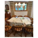 Colonial Style Dining Table with Extension Leaves