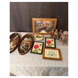 Framed Needlework Wall Plaques Figurines and Decor