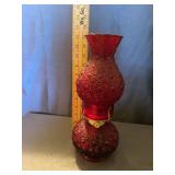 Ruby Red Daisy and Button Pressed Glass Miniature