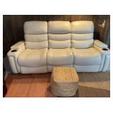 double recliner sofa w/lights