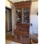 Maple rolltop desk with China hutch - contents