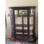 CURVED FRONT CURIO CABINET