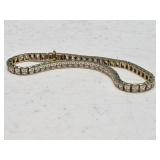 LADIES DIAMOND GOLD BRACELET 18K