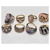 LADIES GOLD PLATED RINGS WITH SETTINGS