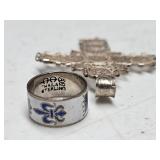 THAILAND STERLING CROSS & RING
