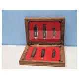 BURL WALNUT COLLECTION CASE KNIVES